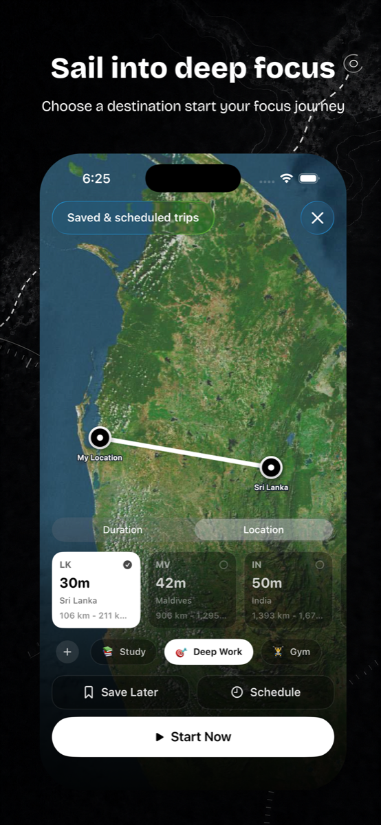 FocusBoat trip planner